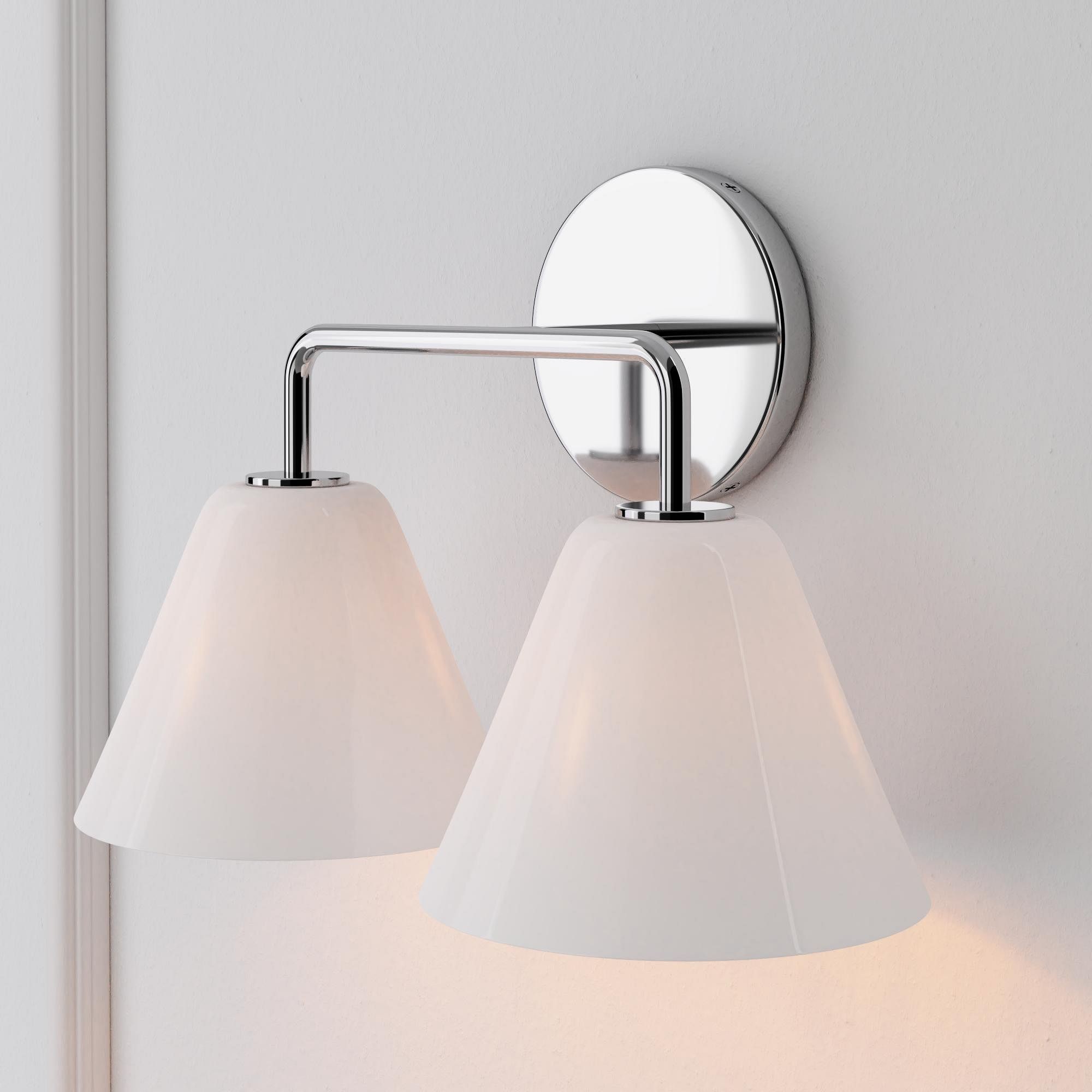Conica Cone Wall Sconce - 1, 2, 3-Light Modern Glass Lighting K1398