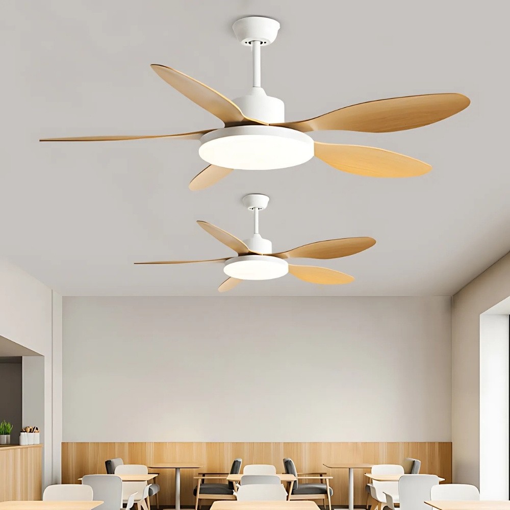 Scandinavian Led 5 Blade Ceiling Fan Light K1116