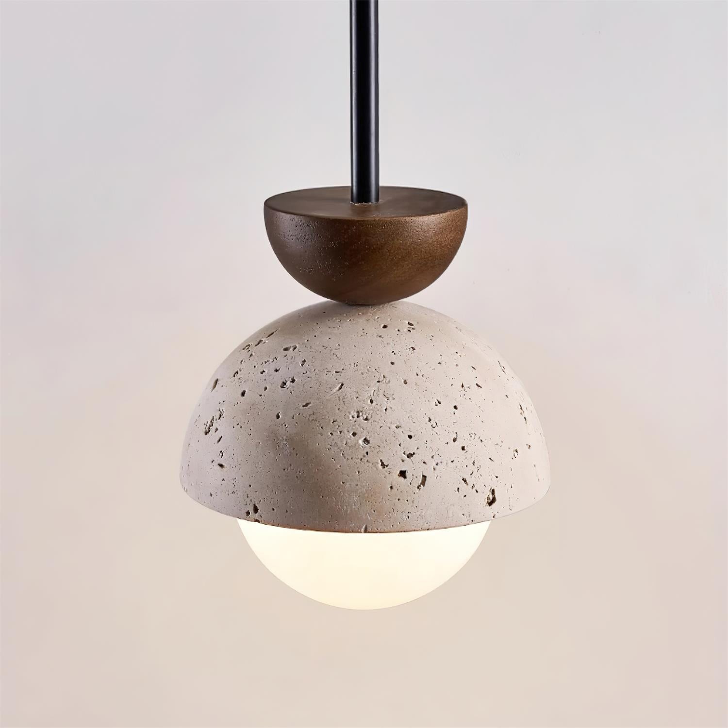 Natural Stone Spherical Pendant Light K380