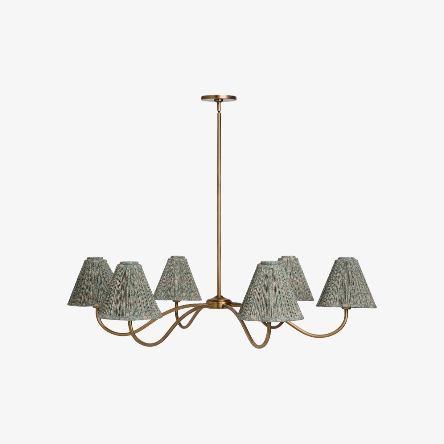 Florevian Modern Linen Pendant Lamp - Art-Inspired Statement Lighting for Dining Space K1629