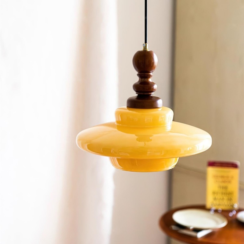 Medieval Cream Glass Pendant Lamp K319