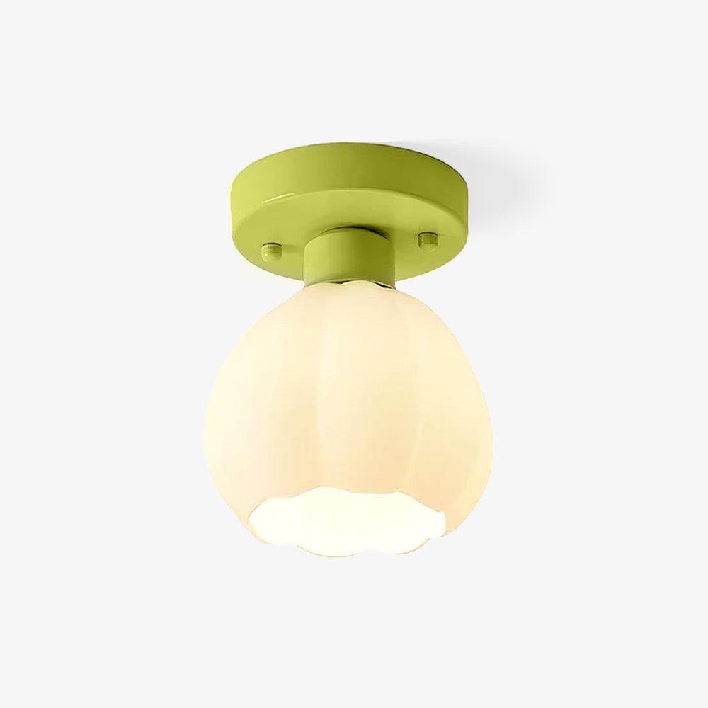 Flower Shaded Semi Flushmount Light K390