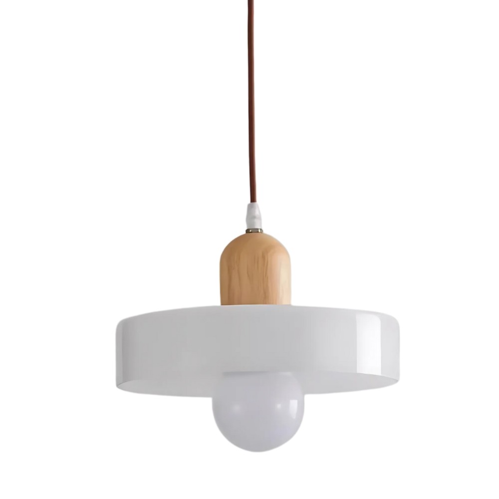 Modern Nordic Wood Disc Orb Pendant Light K894