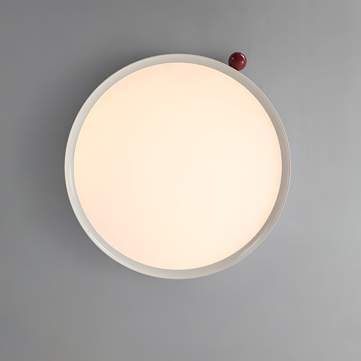 Minimalist Disc Cream Style Ultra-thin Ceiling Lamp K462