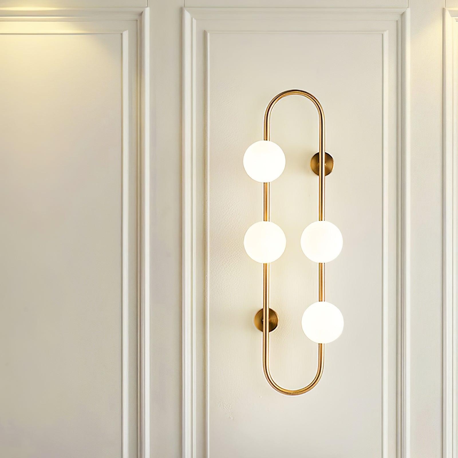 Nordic Modern Geometric Glass Globe Wall Lamp K283