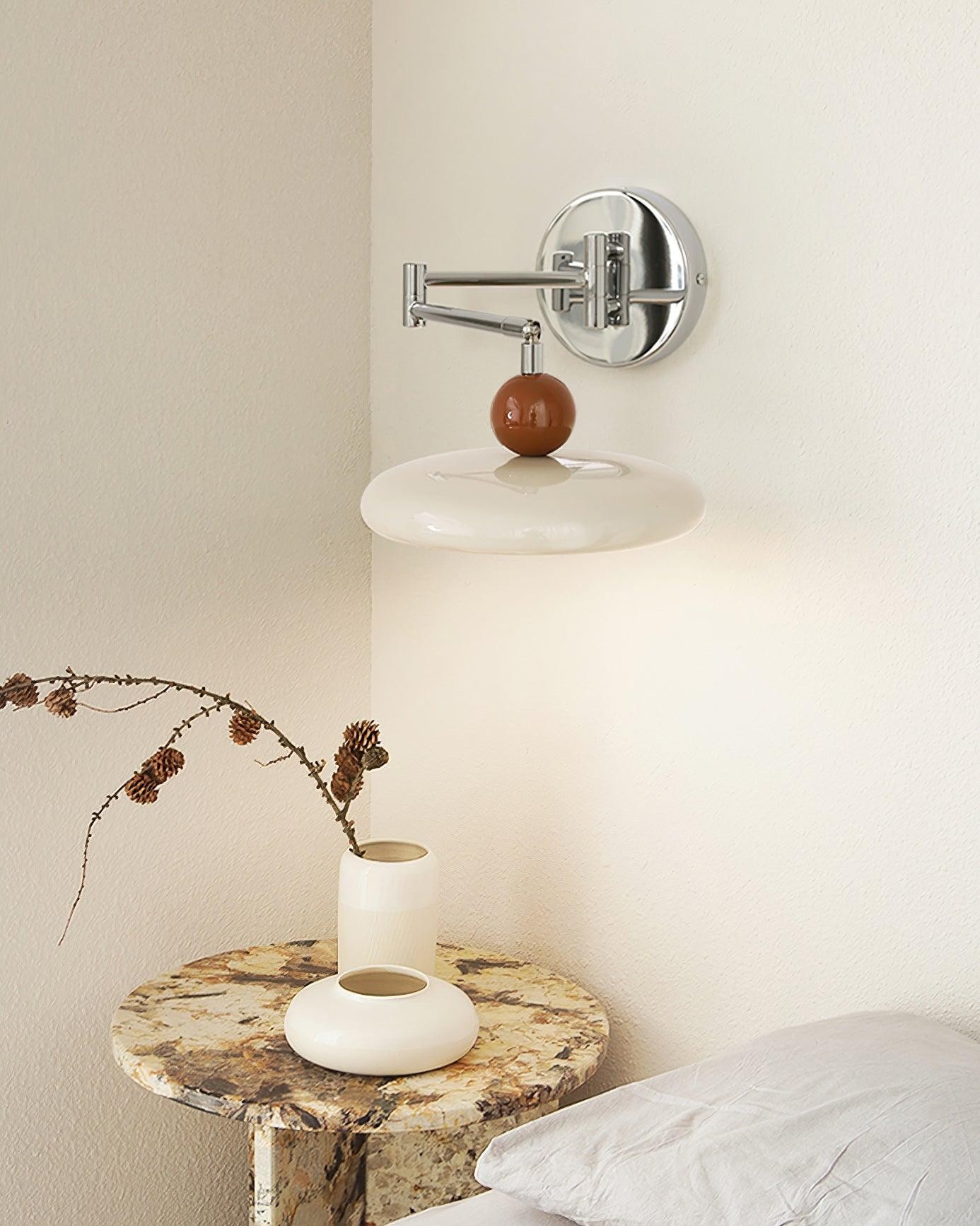 Swing Arm Bedside Plug In Wall Lamp K459