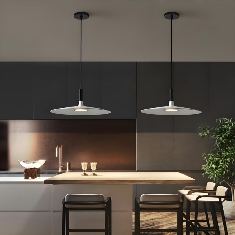 Vibrant Aplomb Large Pendant Light - Stylish Round Disc Pendan Light for Modern Interiors