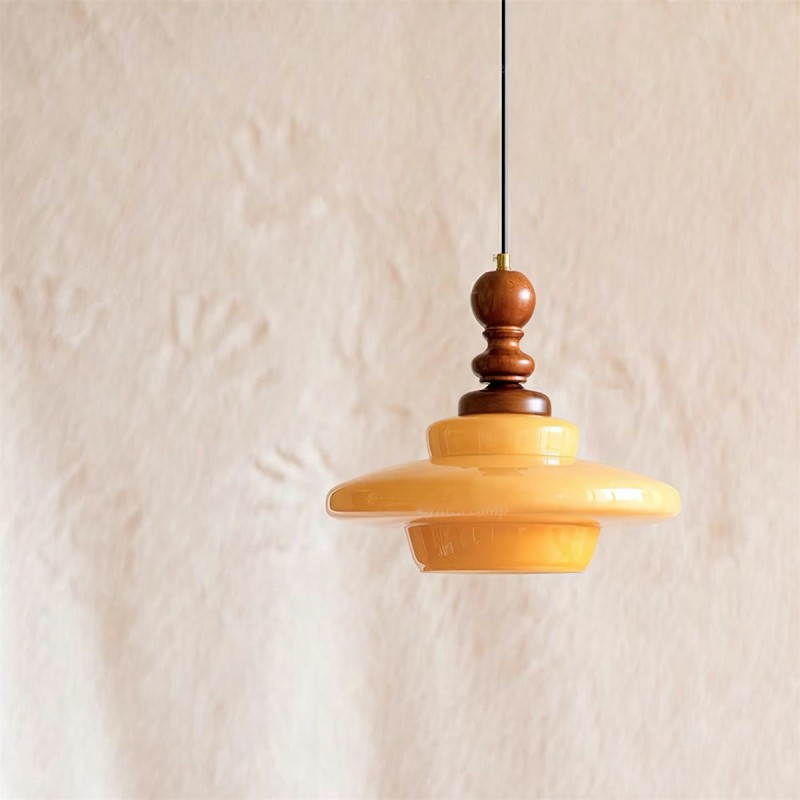 Medieval Cream Glass Pendant Lamp K319