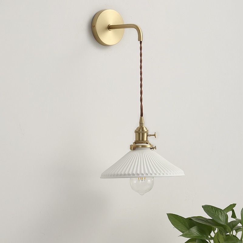 Modern pleated light