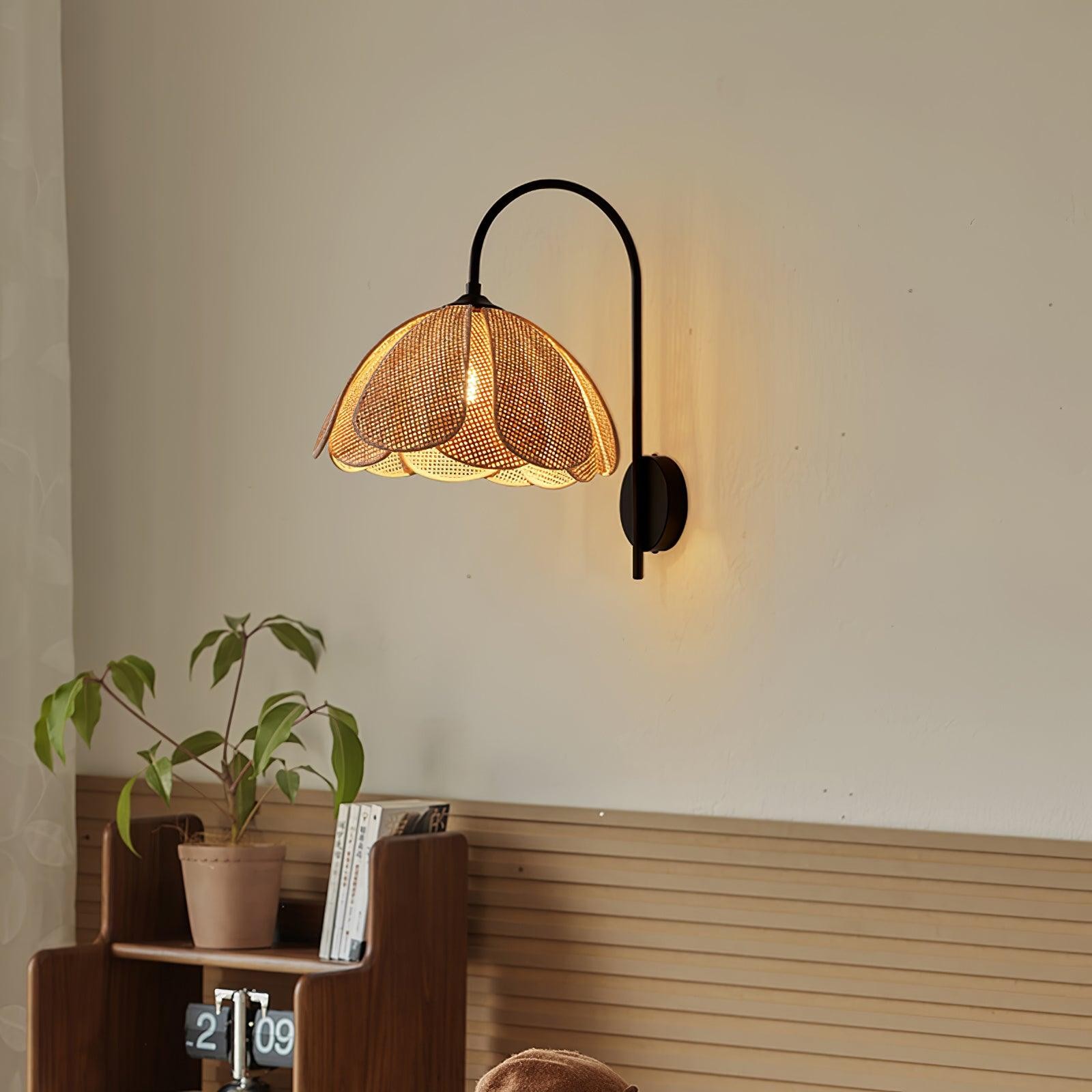Rattan Petal Wall Lamp K613