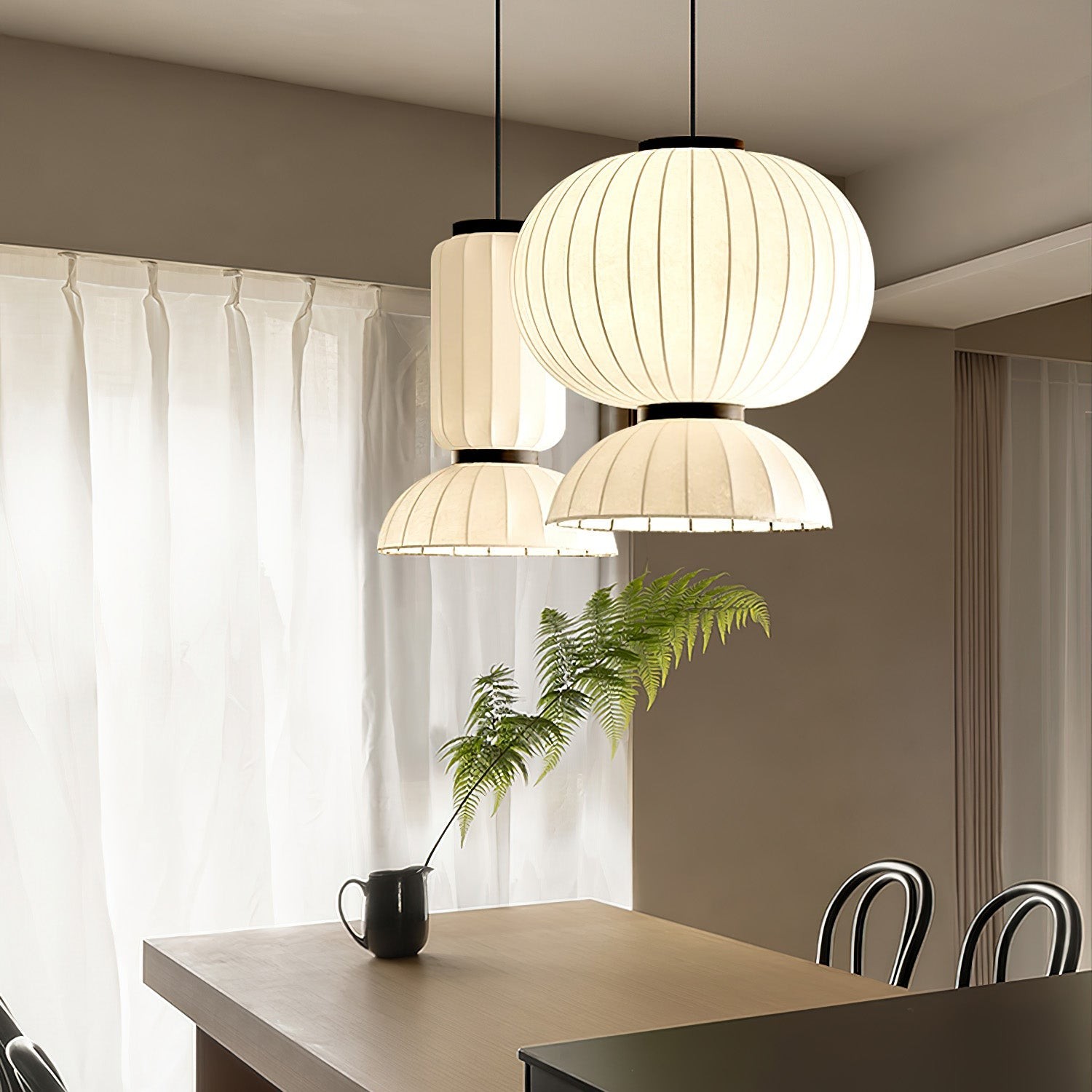 Mulberry Silk Lantern Pendant Light K532