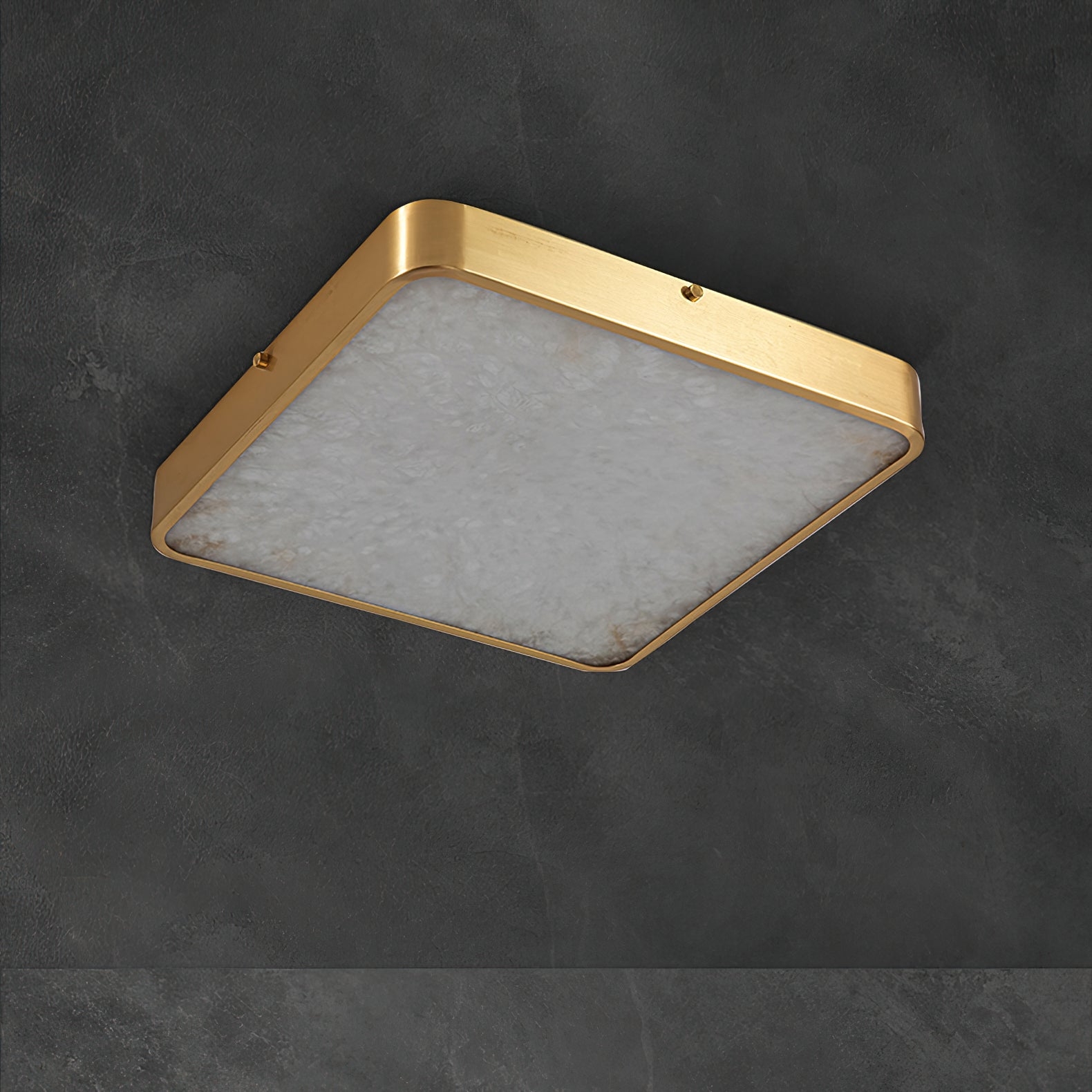 Geometric Alabaster Recessed Ceiling Light D431