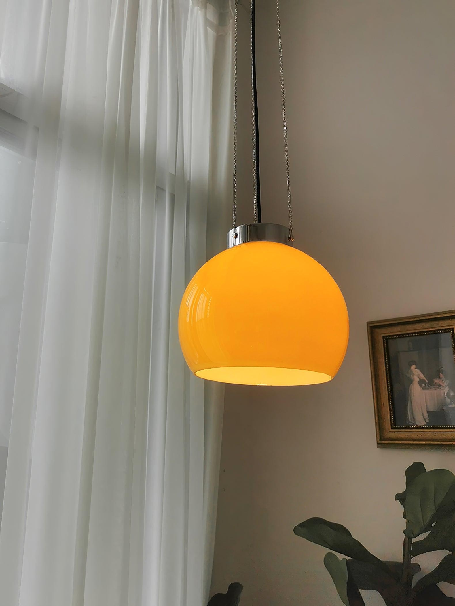 Vintage Bauhaus Creative Hemispherical Pendant Light K458