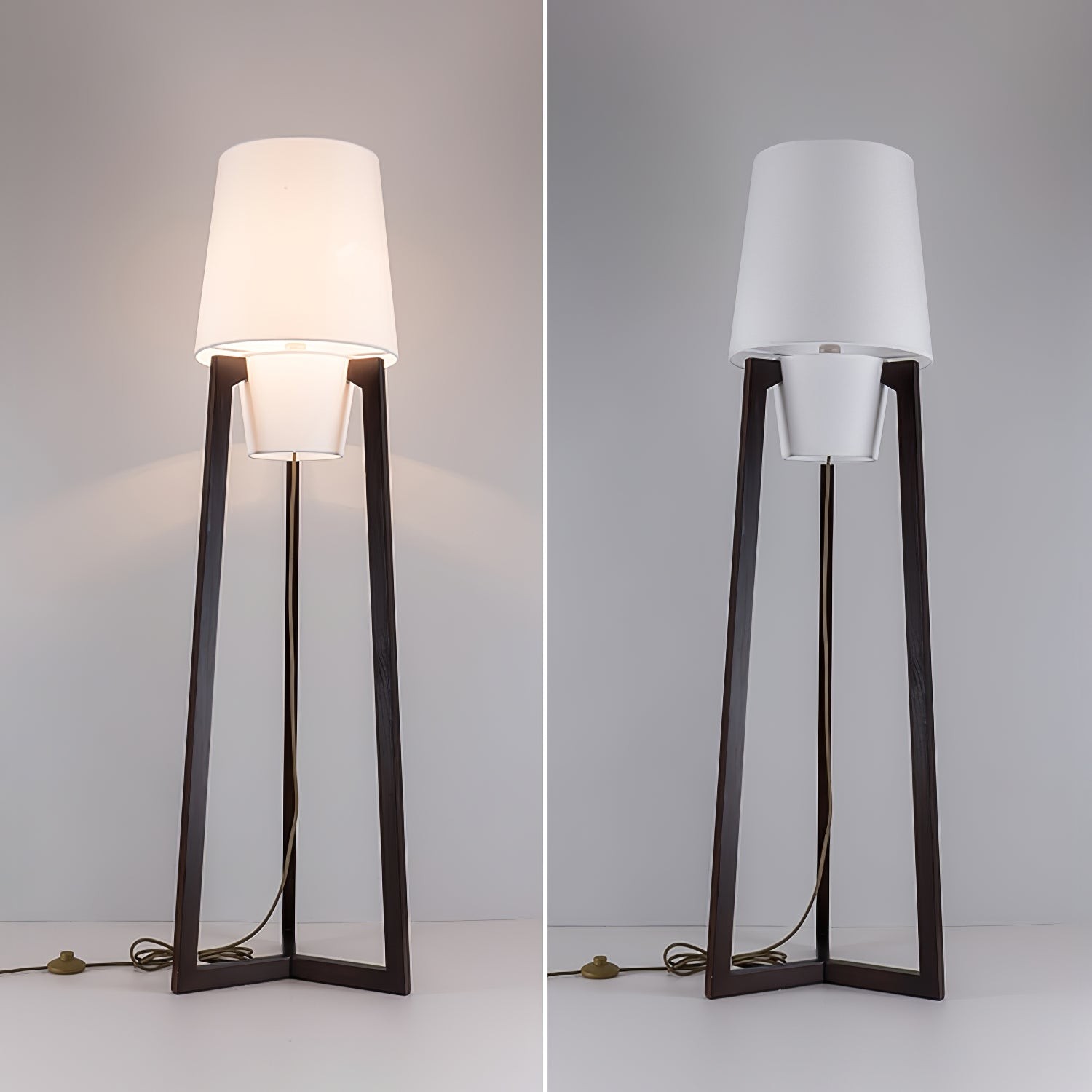 Modern Simple Chinese Style Solid Wood Floor Lamp K443