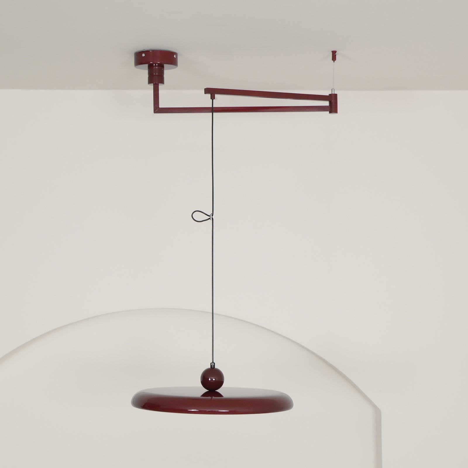 Simple Modern Adjustable Swing Arm Disc Pendant Lamp K705