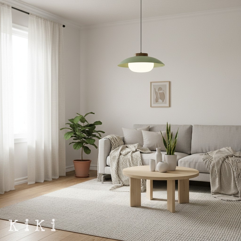 Oribela Minimalist Saucer Pendant Light - Modern Hanging Light for Dining Room K2164