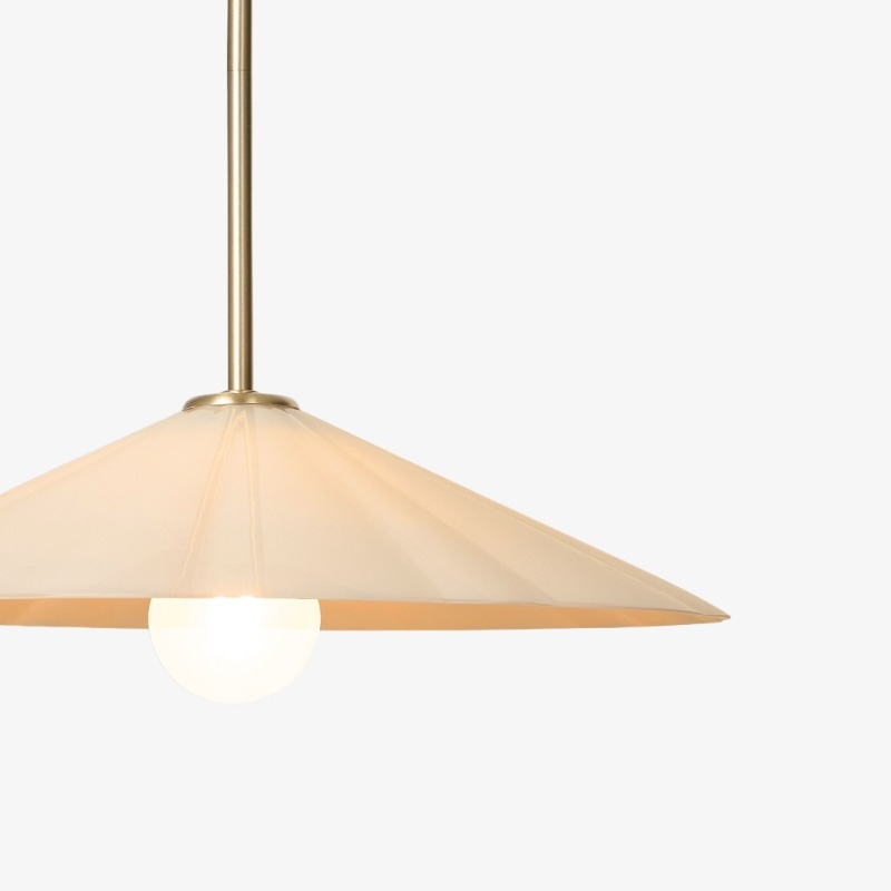 Mivie Adjustable Height Pendant Light - Modern Rippled Glass Design for Dining Areas and Kitchens K2336