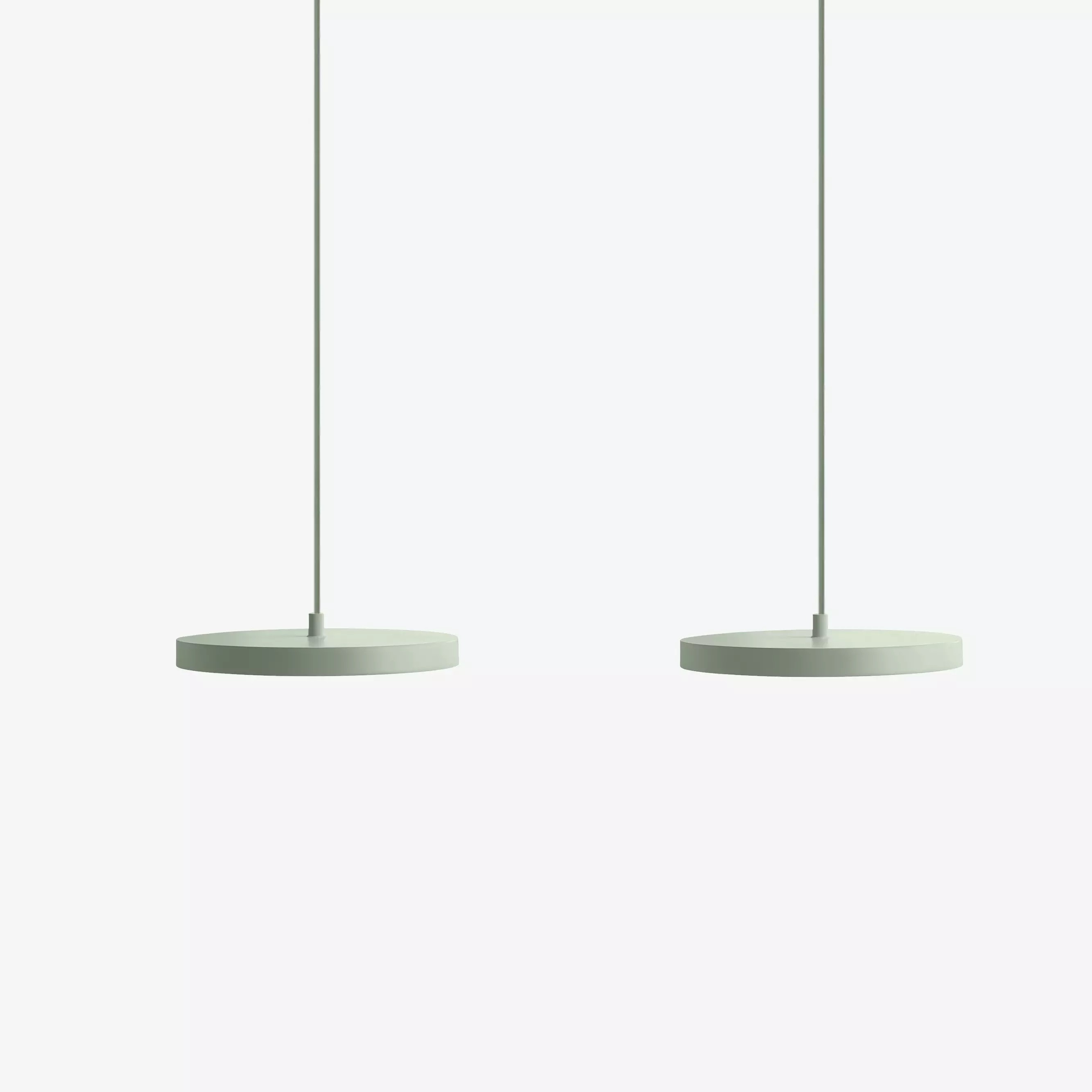 Modern Round Disc Flat Pendant Light - Multi-Light Pendant With LED Light K1555