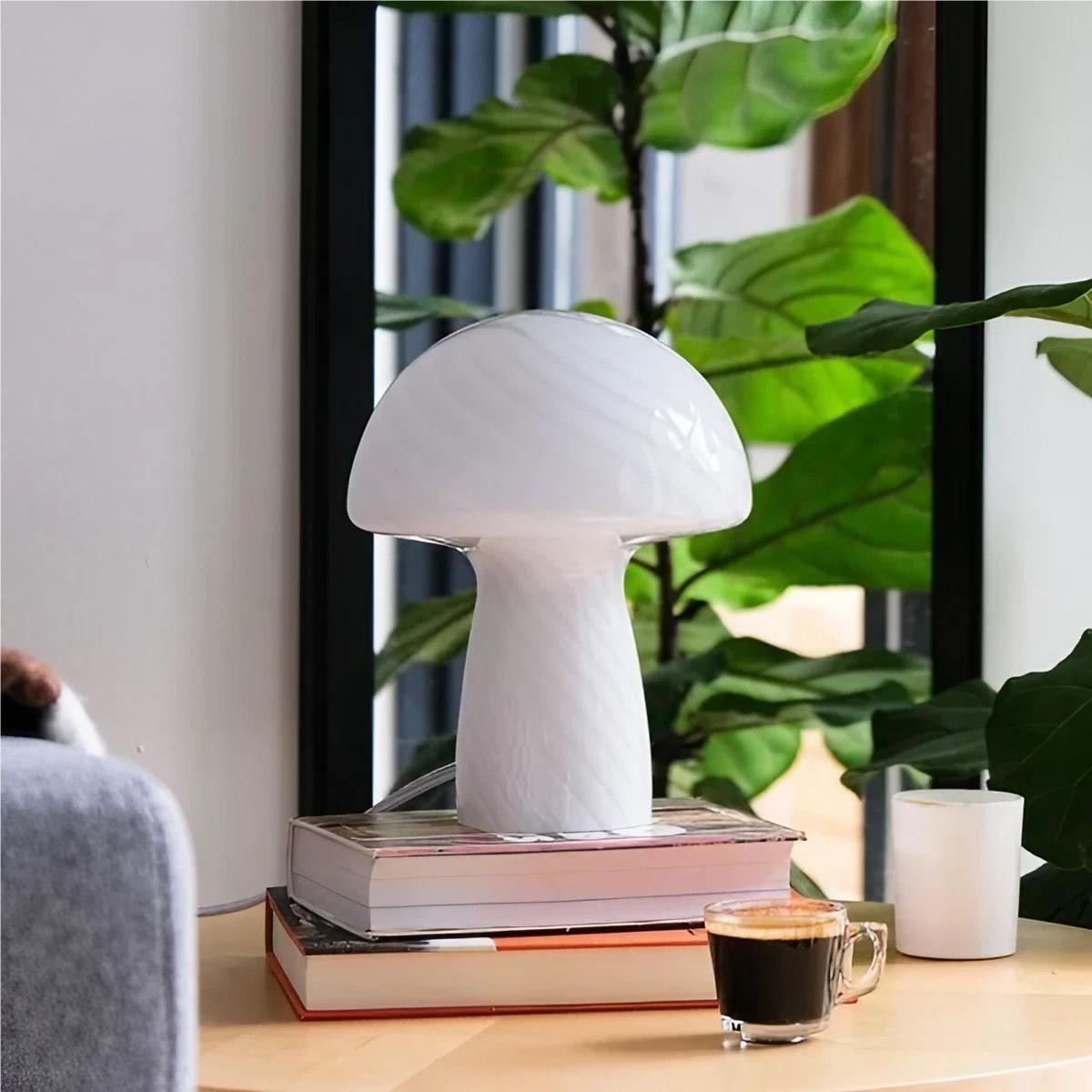 Modern Design Stained Glass Mushroom Lamp K51