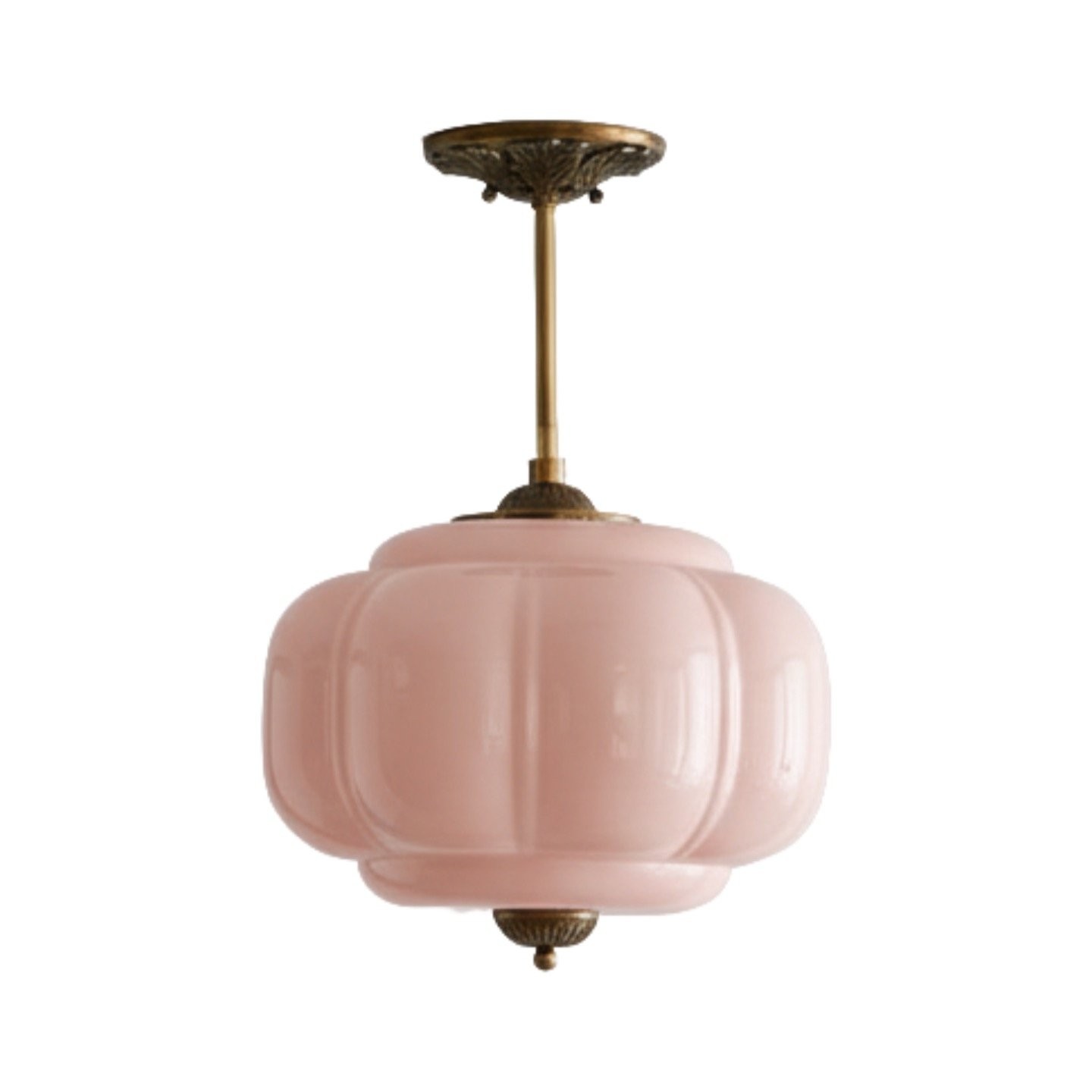 Eloise Classic Glass Pendant Light - Retro Glass and Metal Hanging Lamp for Kitchen Island Cafe K1475