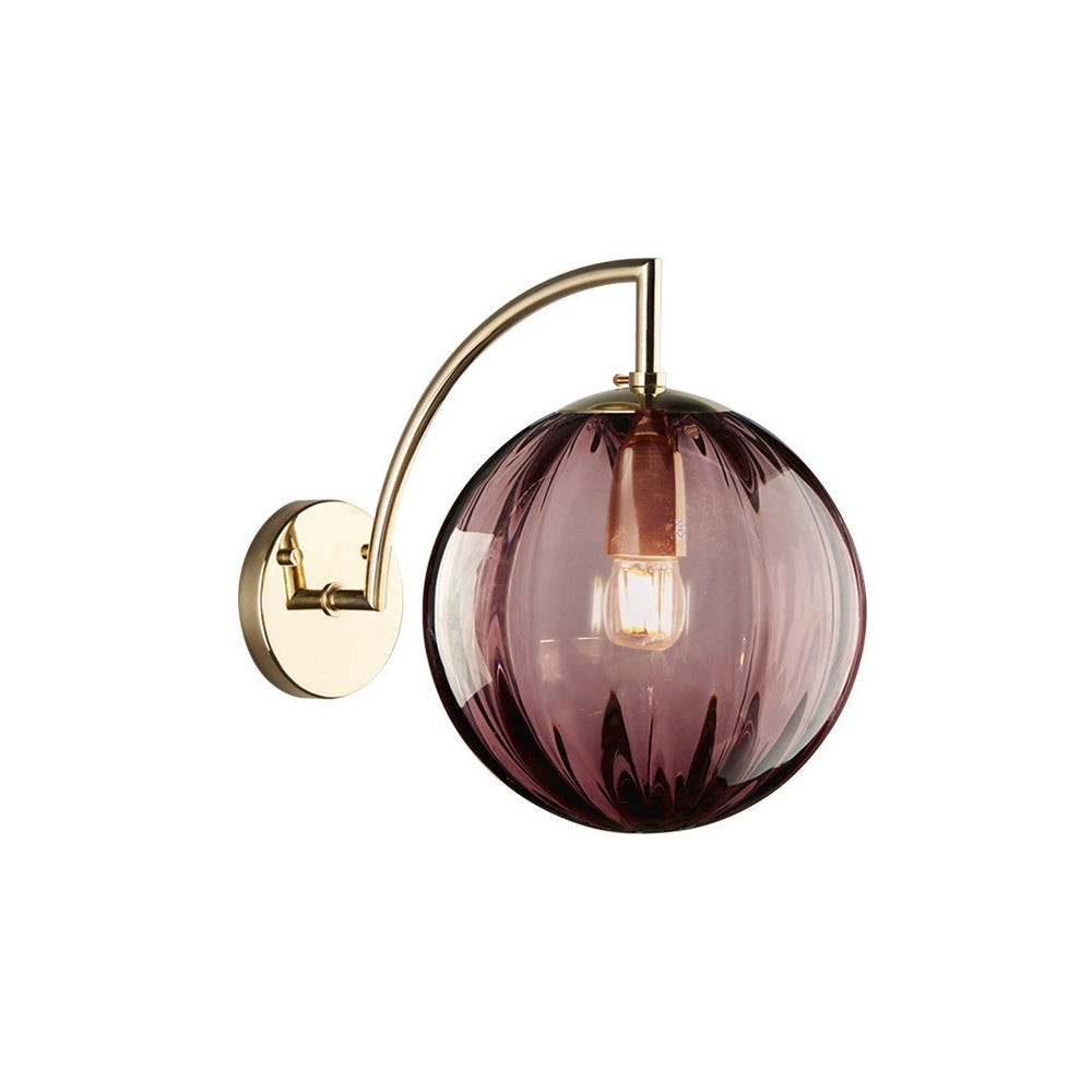 Modern Glass Multi-Color Spherical Gold Lamp Pole Wall Lamp K518