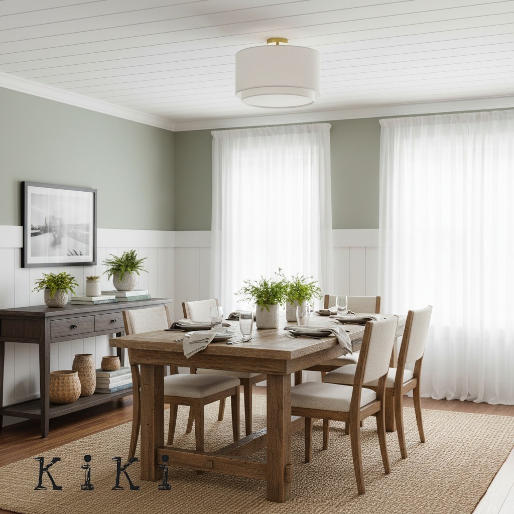 Dumora Double Layer Drum Shade Ceiling Light – Modern Flush Mount for Living & Dining K1328