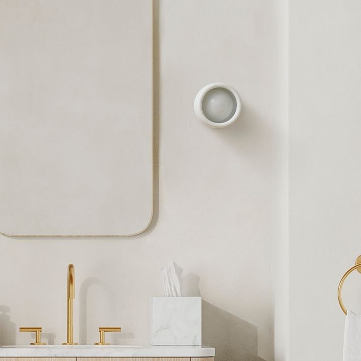 Cerova Modern Ivory Porcelain Sconce – Soft Organic Wall Light K1298