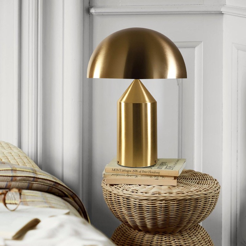 Modern Atollo Table Lamp - Mushroom Metal Table Light for Living Room