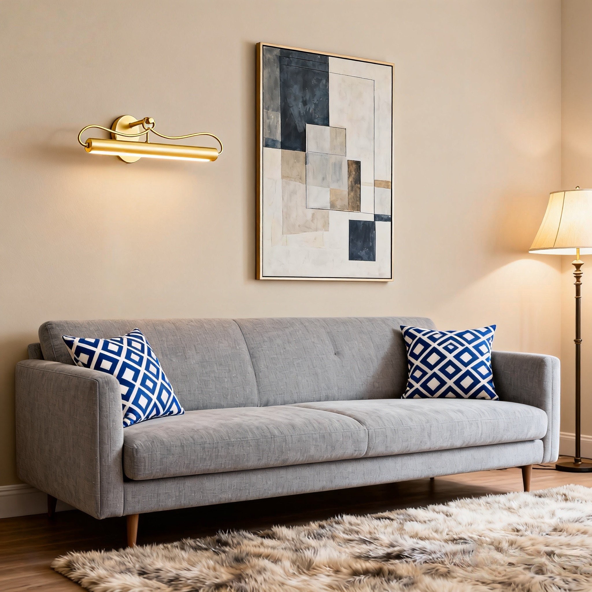Aurix Picture Light Sconce with Curved Arm Design - Elegant Wall Lighting K1775
