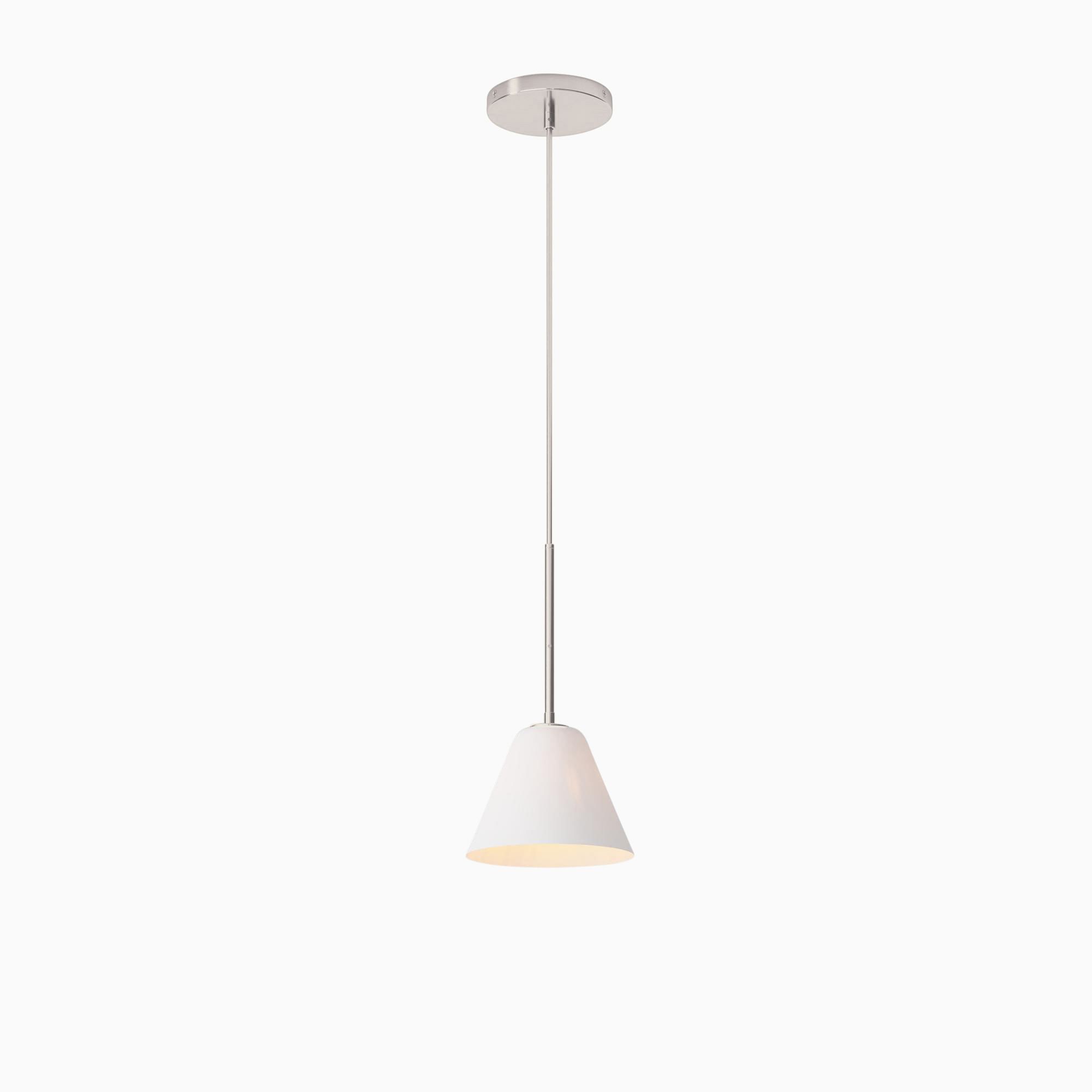 Conica Modern Glass Cone Pendant Light - Minimalist Hanging Lamp for Dining Room K1338