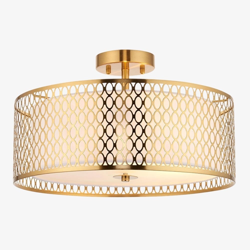 Modern 3 Light Mesh Design Ceiling Light - Dimmable for Living Room K1592