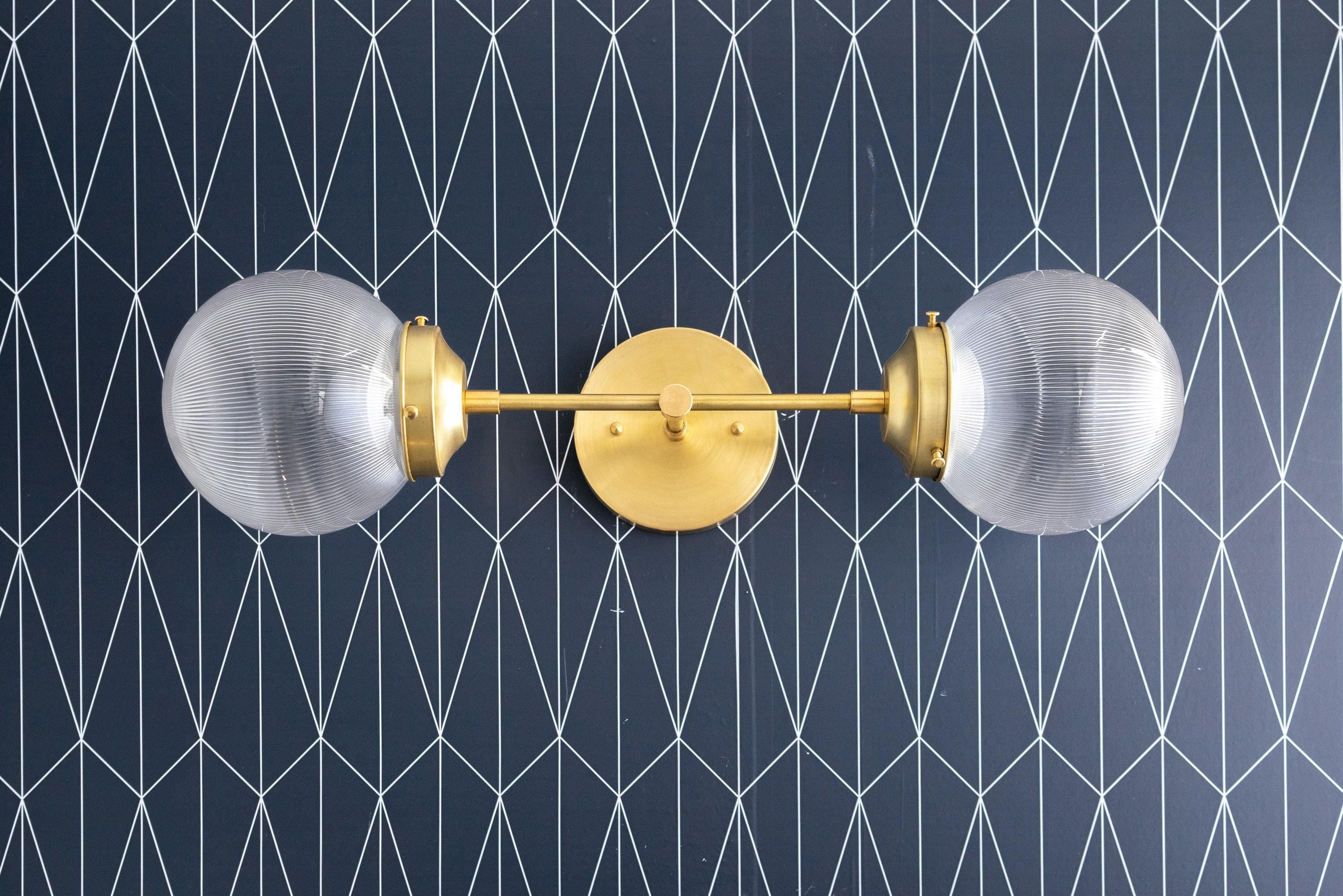 Lumio Globe Versatile Vanity Sconce - Dimmable Light for Bathroom and Hallway Use K1549