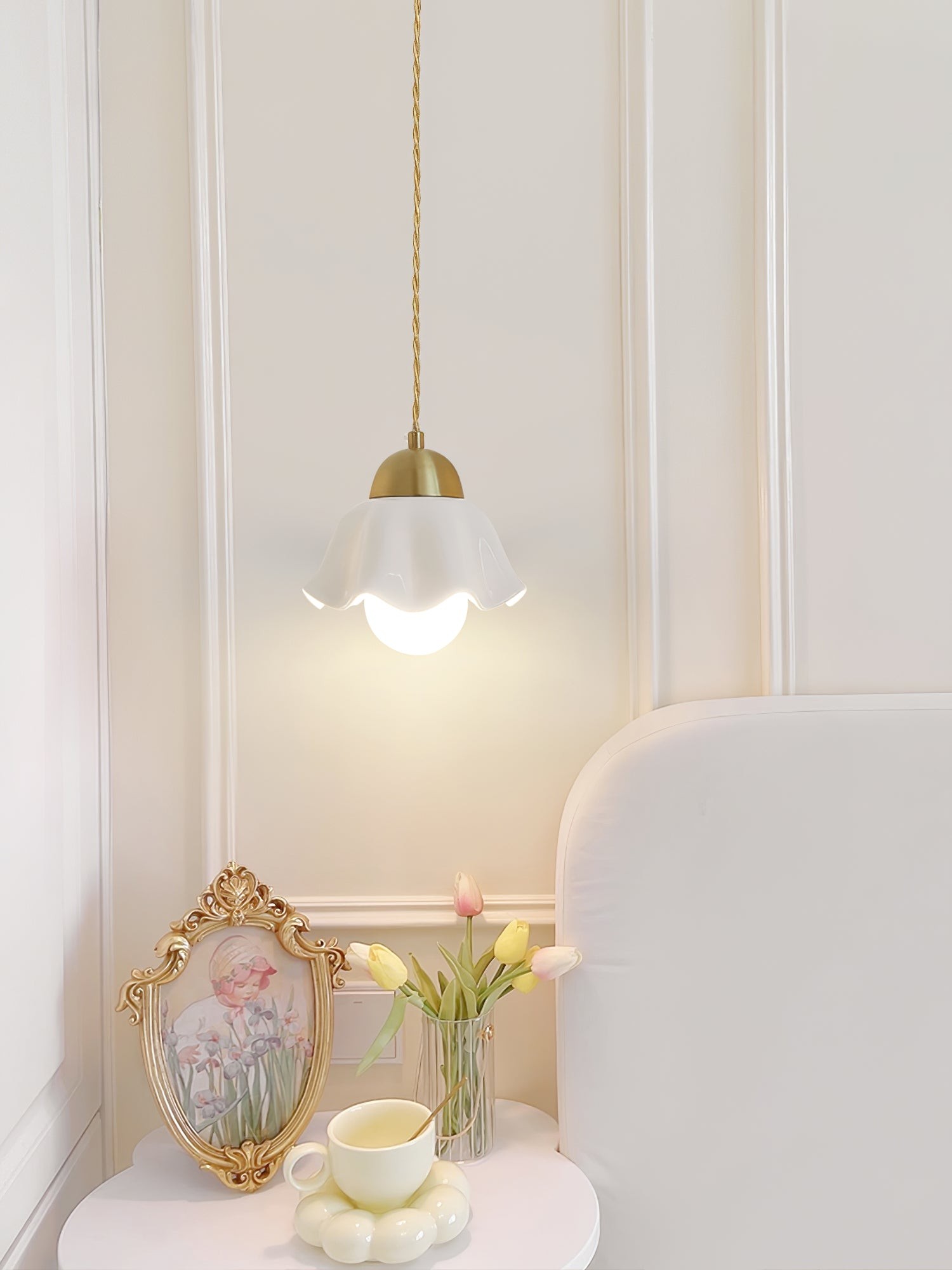 Ceramics Floral Pendant Light K990