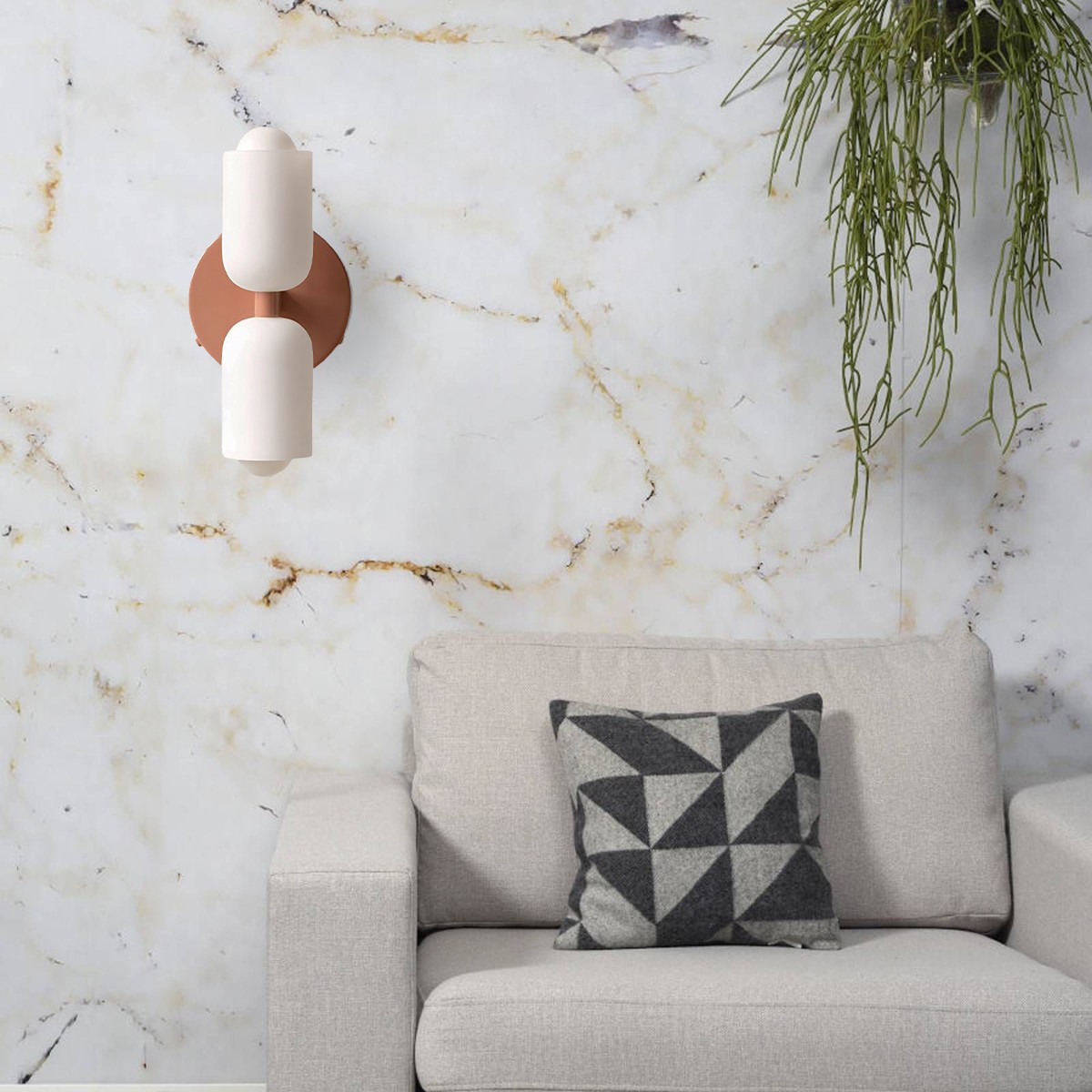 Glass Up Down Wall Sconce