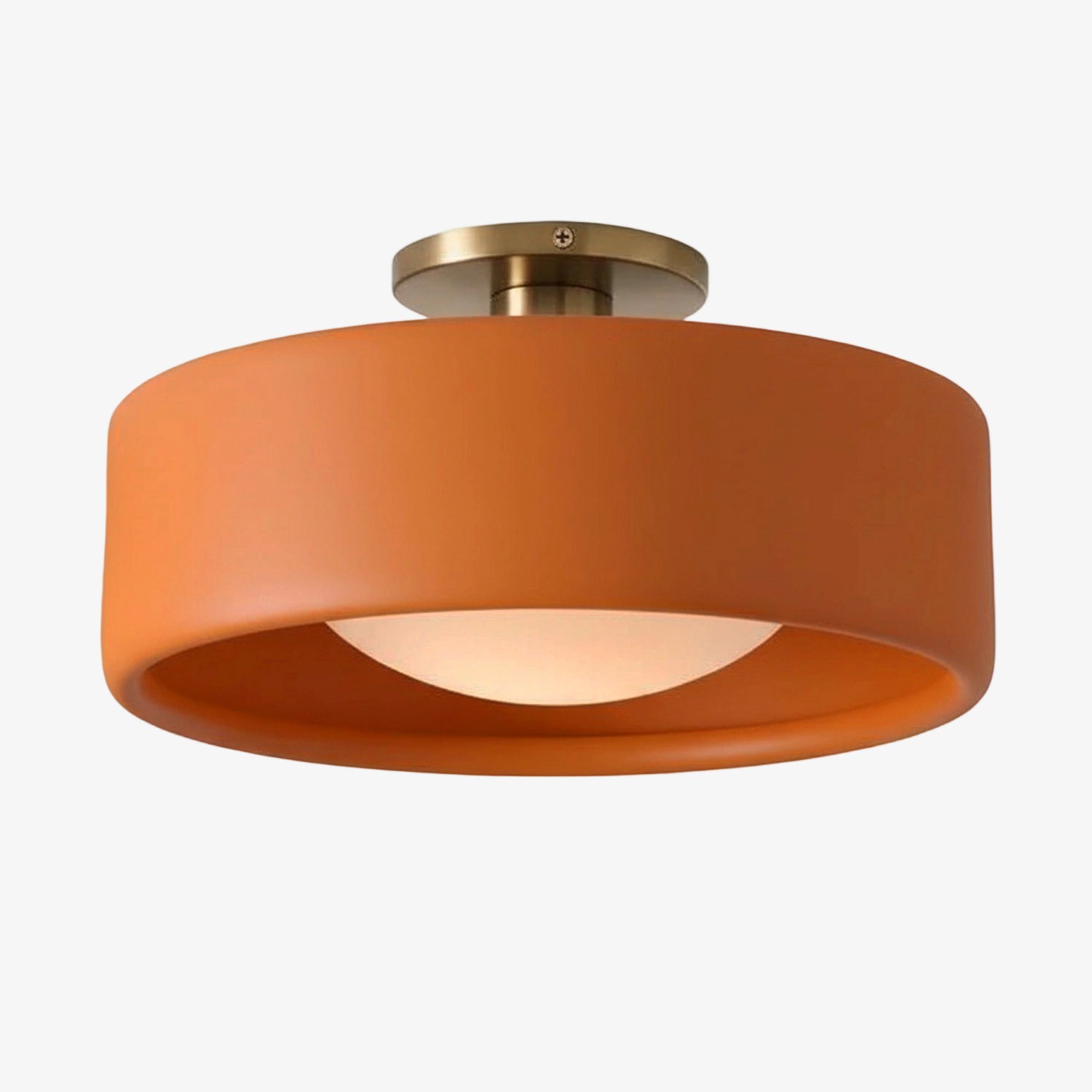 Cerova Modern Porcelain Flush Mount Ceiling Light– Elegant Ivory Shade K1373