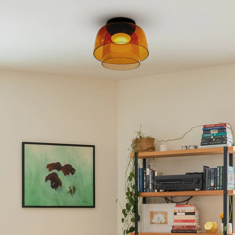 Celestial Scandinavian Glass Ceiling Lamp - Stylish Levels Ceiling Light for Room K2162
