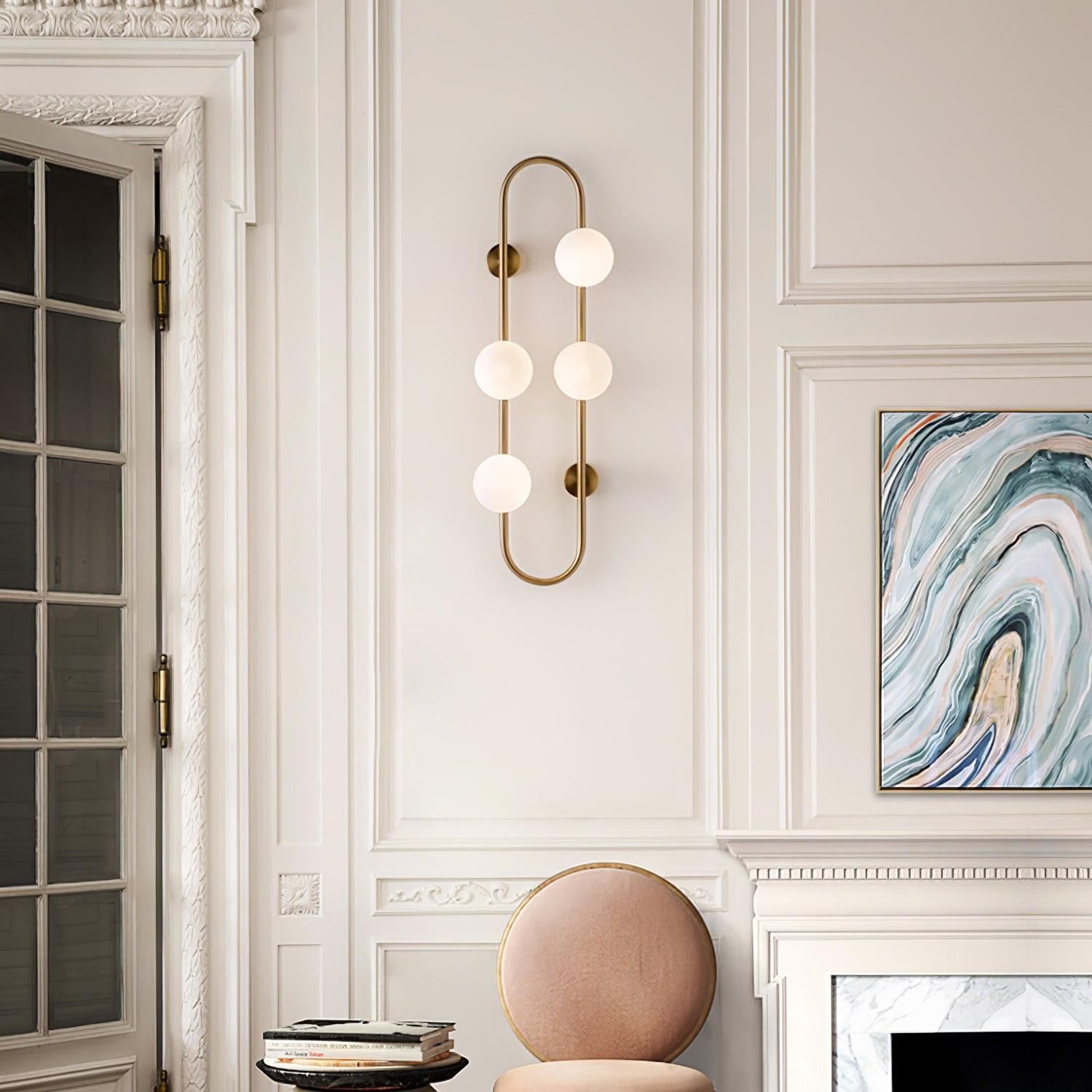 Nordic Modern Geometric Glass Globe Wall Lamp K283