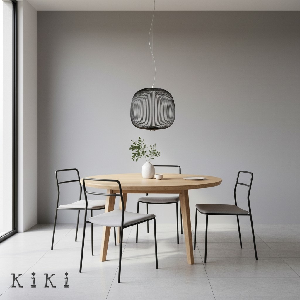 Modern Spokes Pendant Lamp - Artistic Birdcage Pendant Light for Dining Room