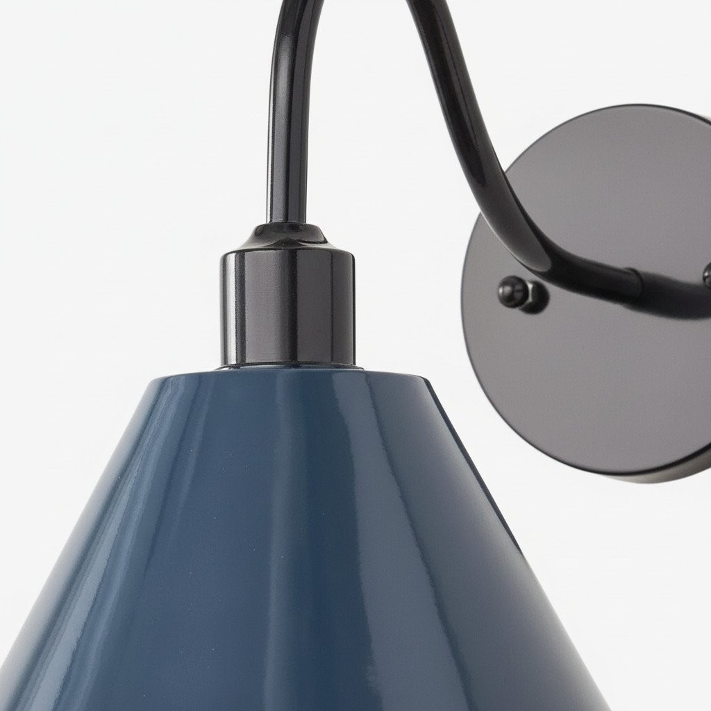 Narix Industrial Wall Sconce - Sleek Tapered Shape for Lounge and Dining Area K2120