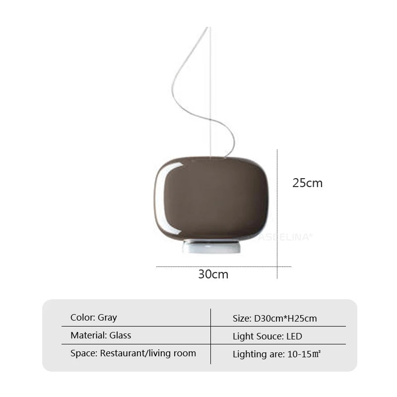 Chouchin Suspension Modern LED Glass Pendant Lamp D949