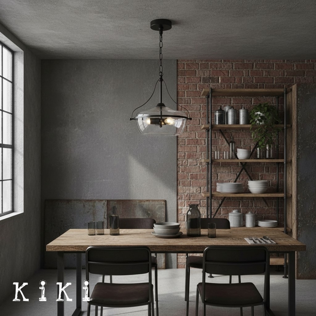 Lirra Modern Bowl Glass Pendant Lamp - Elegant Light Fixture for Dining Table K1732