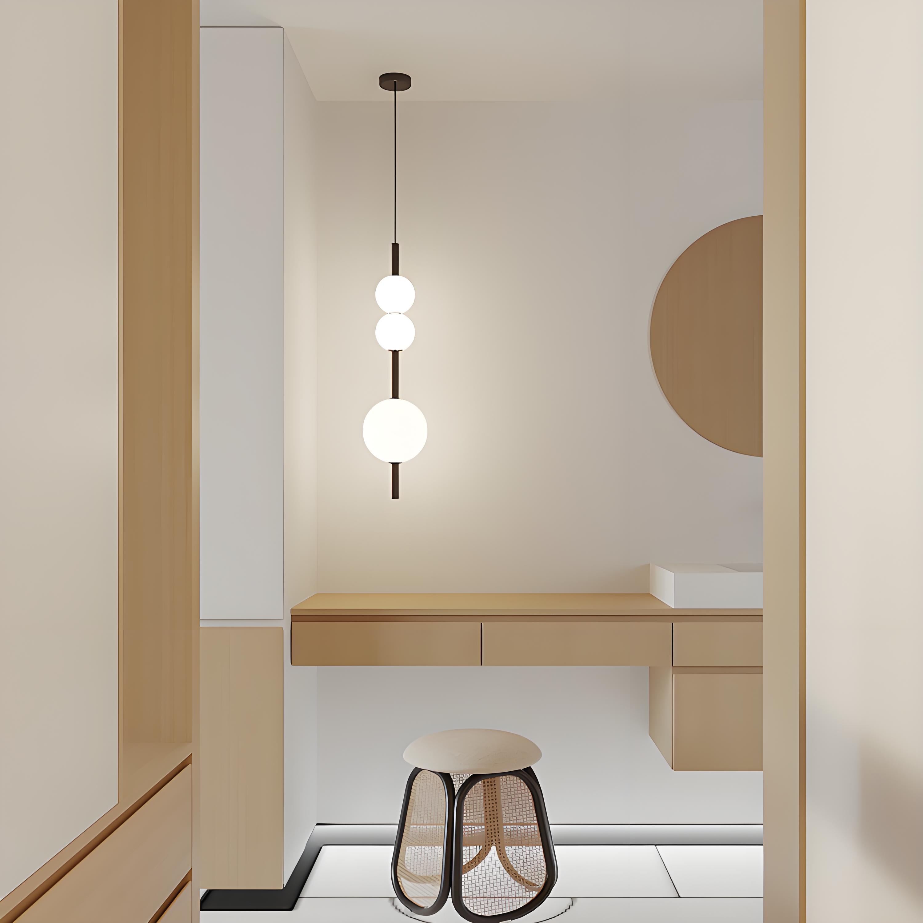 Linear Glass Pendant Light