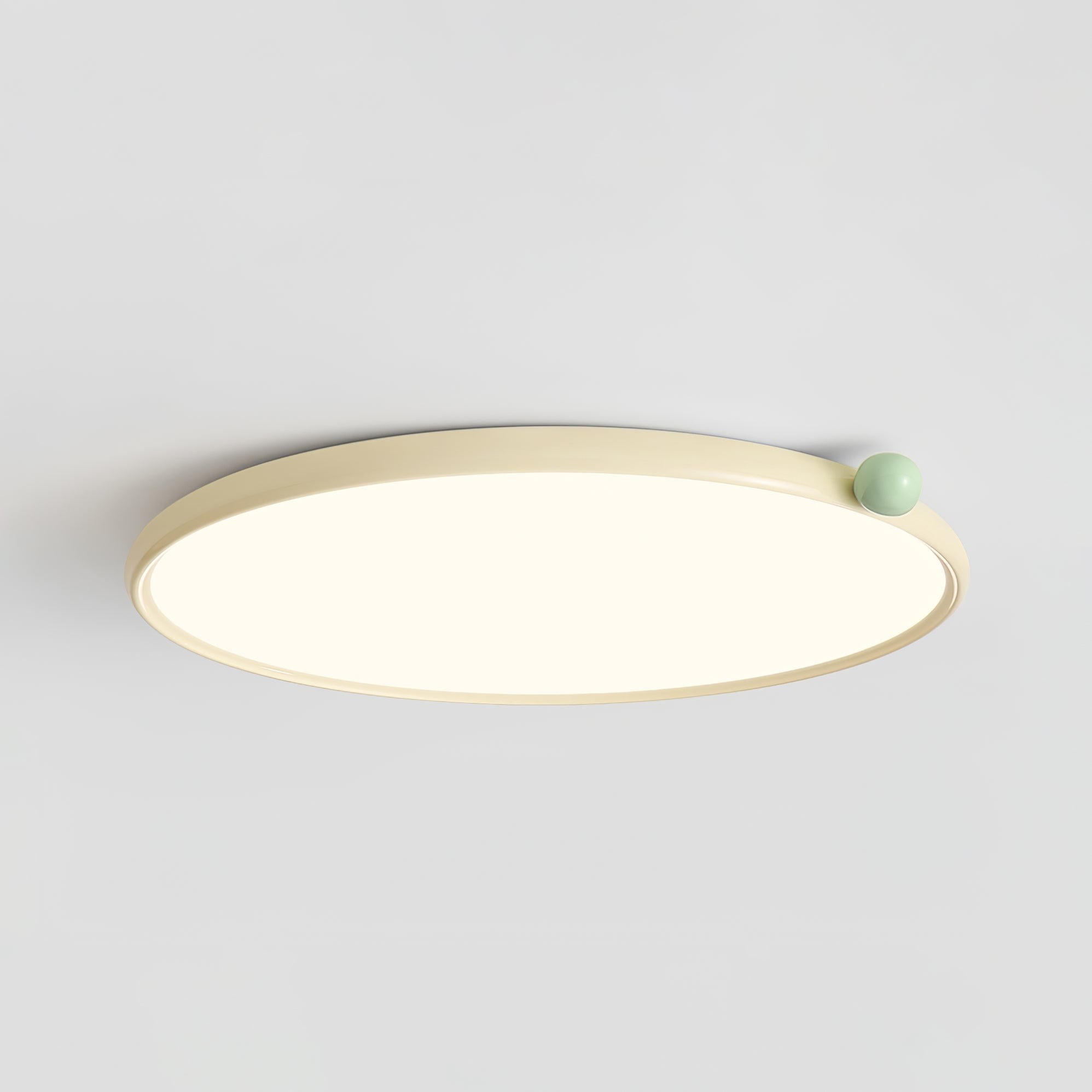 Minimalist Disc Cream Style Ultra-thin Ceiling Lamp K462