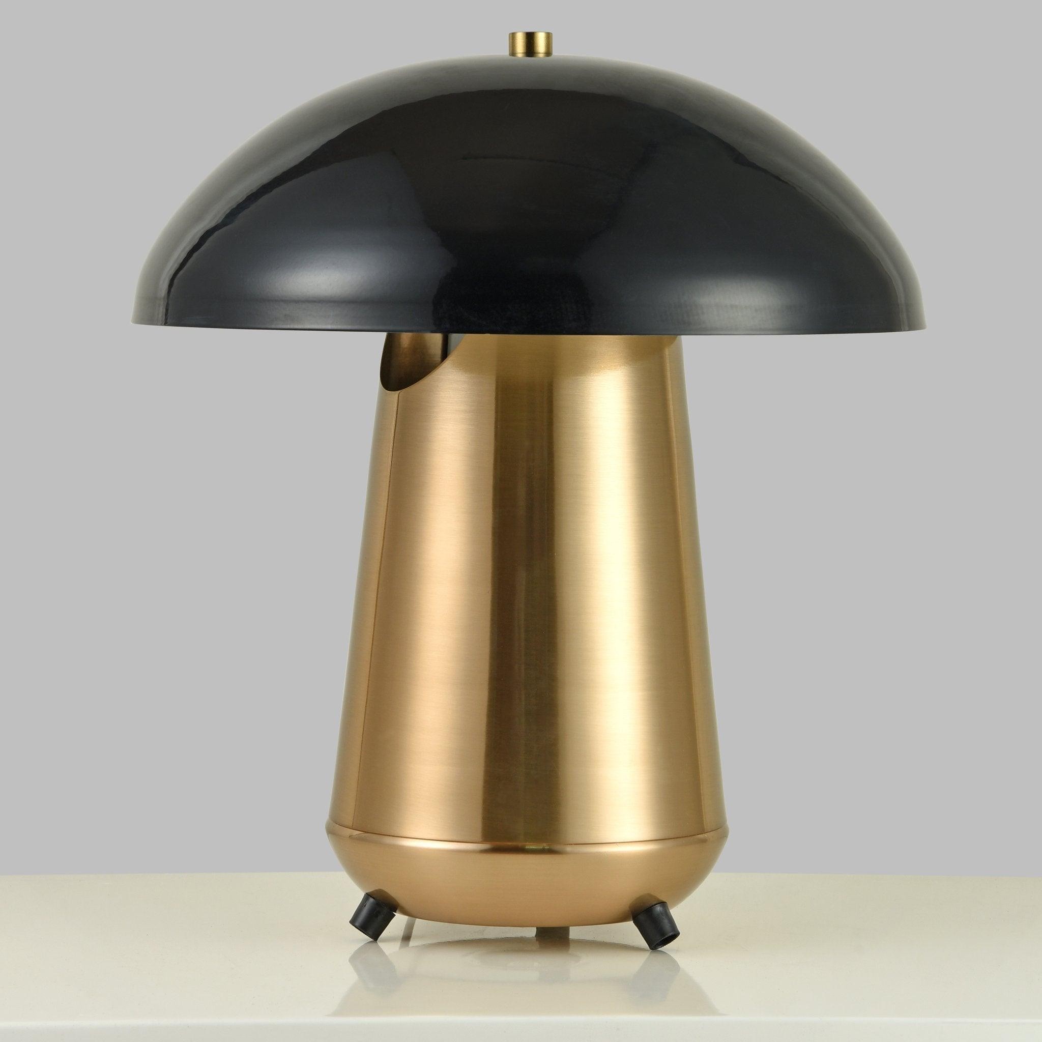 Metal Covered Mushroom Hollow Table Lamp K555