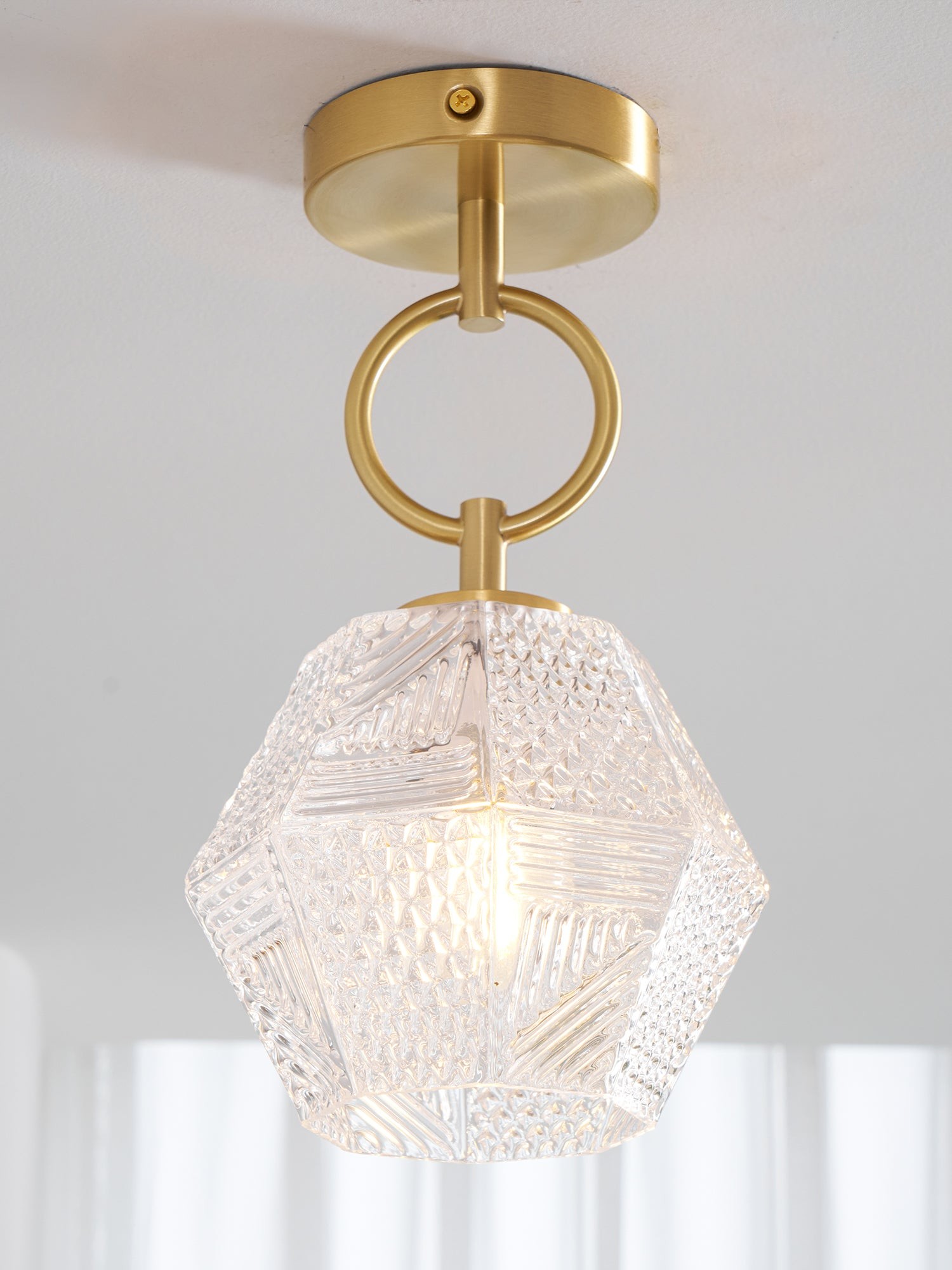 Diamond Cut Art Deco Ceiling Light K1006