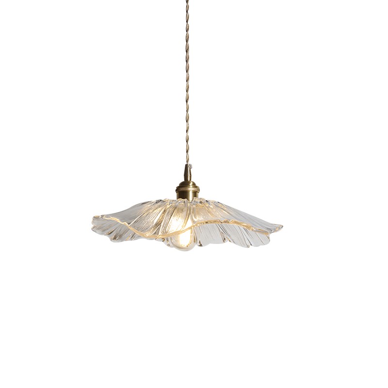 Lotus Retro Glass Pendant Light For Kitchen