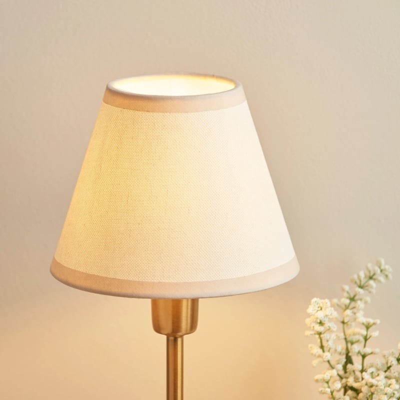 Bronzuno Textured Fabric Desk Lamp - Modern Metal Base Lighting for Offices or Lounges K1894