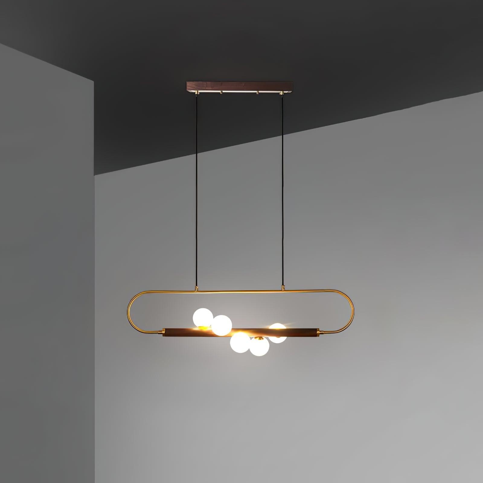 Modern Walnut Simple Chandelier K522