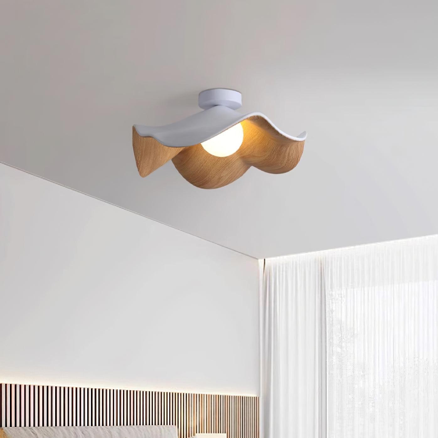 New Modern Simple Walnut Grain Ceiling Light K300