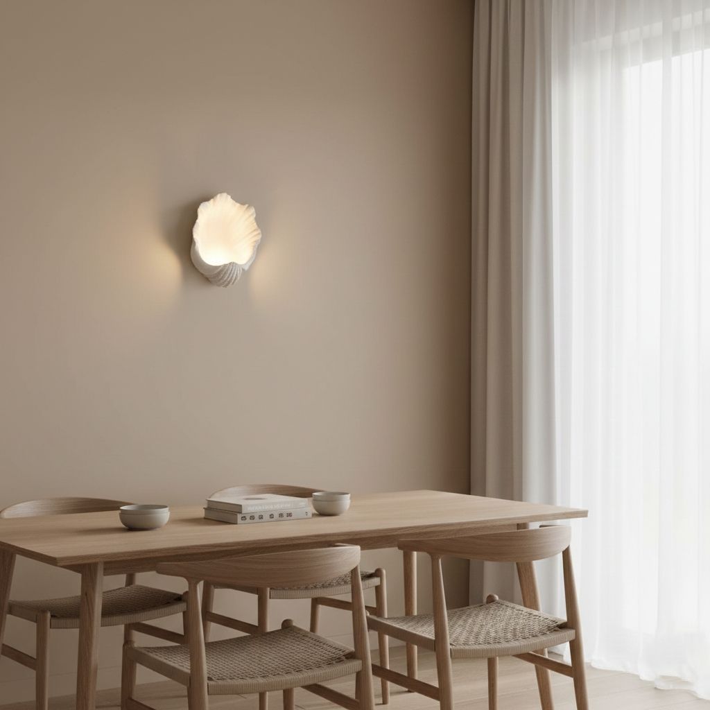 Selka Scallop Nordic Resin Wall Lamp D968
